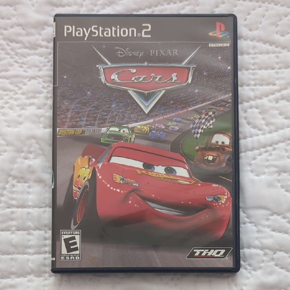 Sony PlayStation 2 Black and Red Disney Pixar Cars Game
